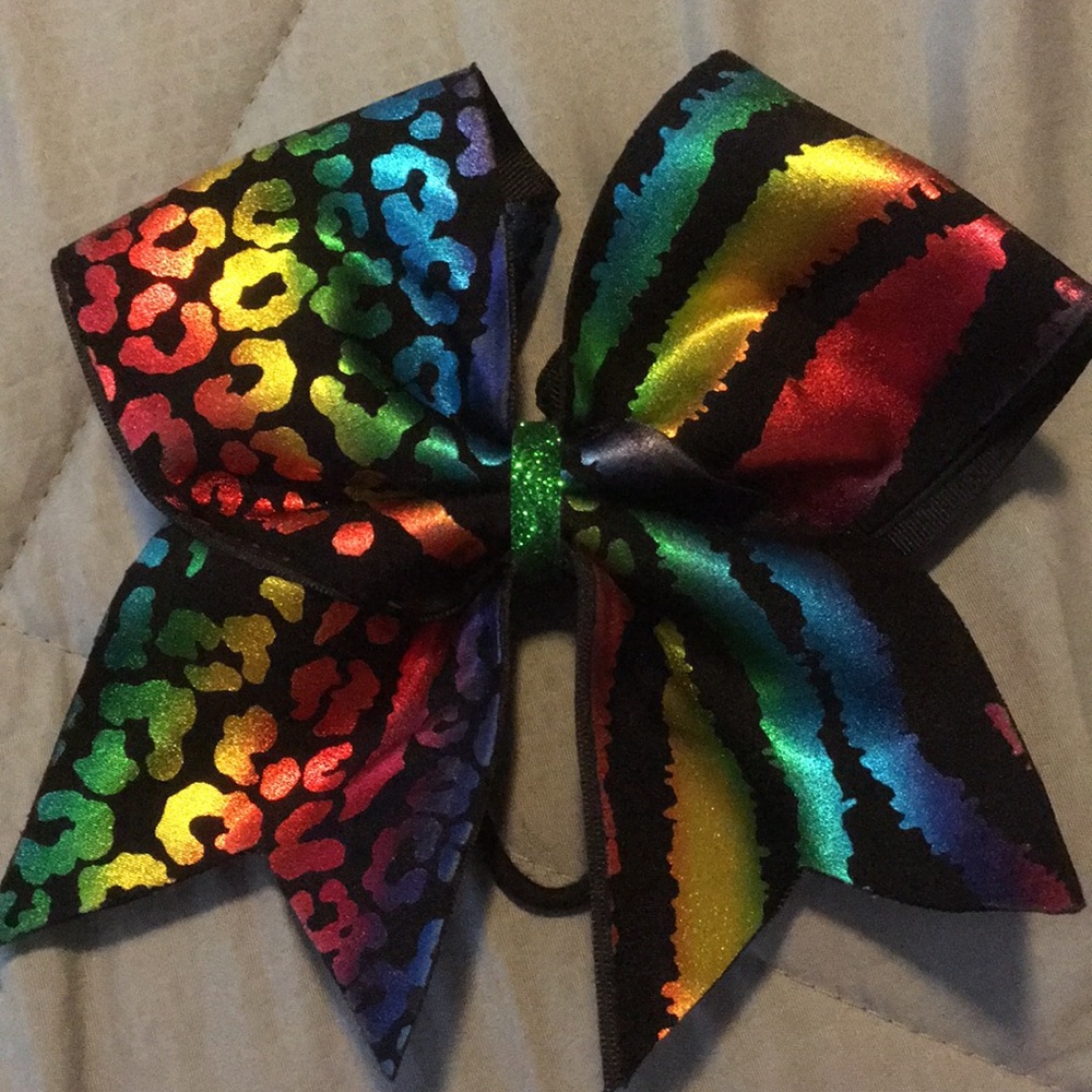 Animal Print Cheer Bow
